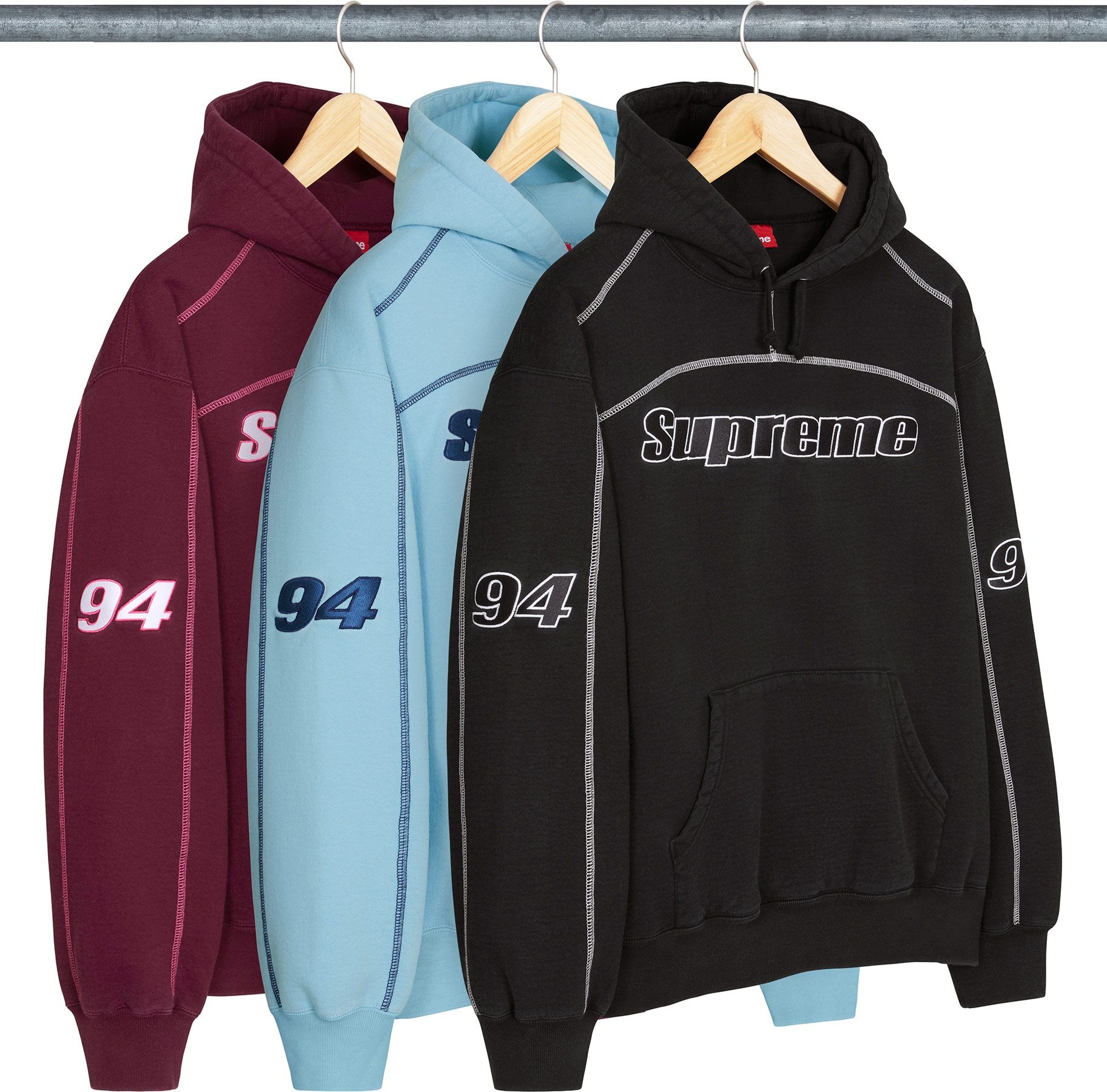 Overlock Hooded Sweatshirt